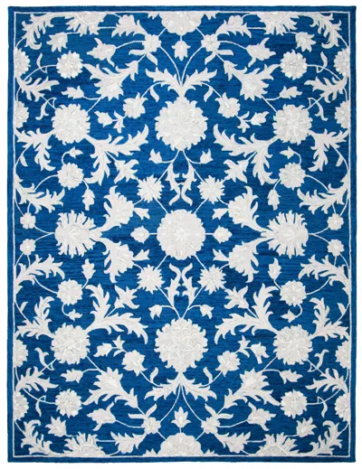 Safavieh Micro-loop Handmade Rug In Blue