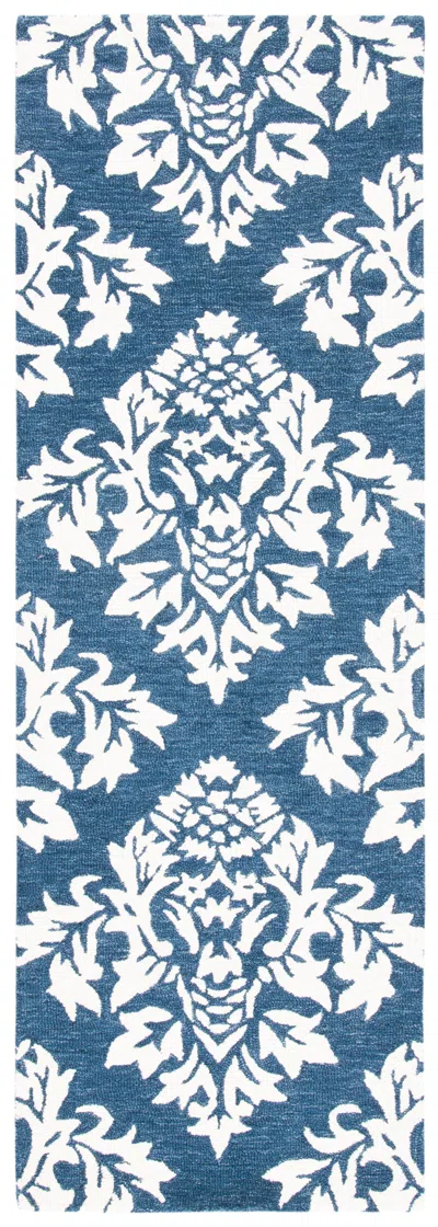 Safavieh Micro-loop Handmade Rug In Blue