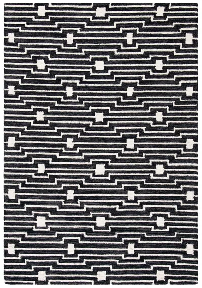 Safavieh Micro-loop Handmade Rug In Black