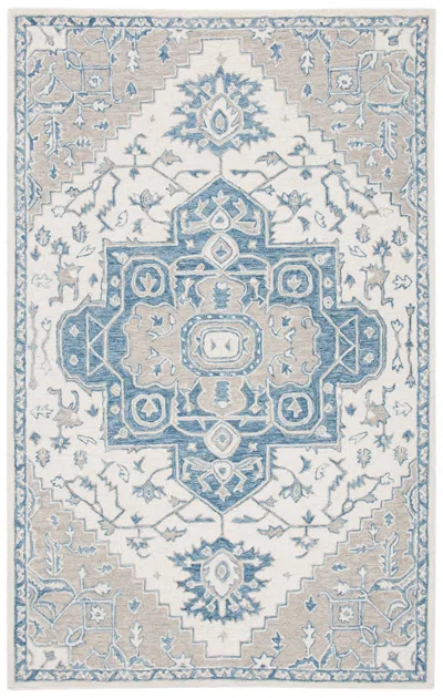 Safavieh Micro-loop Handmade Rug In Blue
