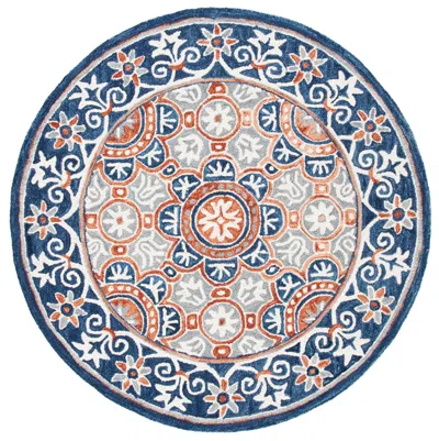 Safavieh Micro-loop Handmade Rug In Blue
