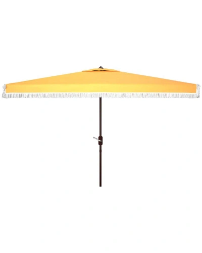 Safavieh Milan 6.5x10 Rect Umbrella In Yellow