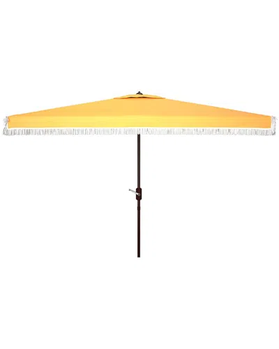 Safavieh Milan 6.5x10 Rect Umbrella In Yellow