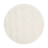 Safavieh Milan Collection Harper Solid Shag Indoor Round Area Rug In White