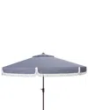 Safavieh Milan Fringe 11ft Umbrella In Grey