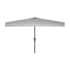 Safavieh Milan Fringe Patio Collection Patio Umbrella In Gray