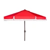 Safavieh Milan Patio Collection Patio Umbrella In Red