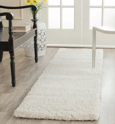 Safavieh Milan Shag Collection Power Loomed Rug In Neutral