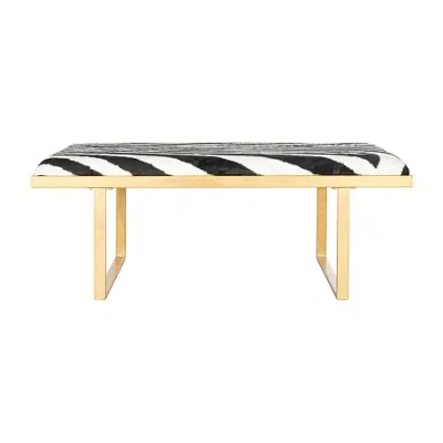 Safavieh Millie Accents Upholstered Bench In White