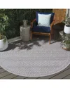 Safavieh Milos Ashen Power-loomed Indoor/outdoor Rug In Gray