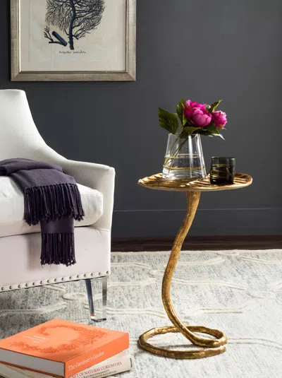 Safavieh Mina Gold Foil Petal Side Table