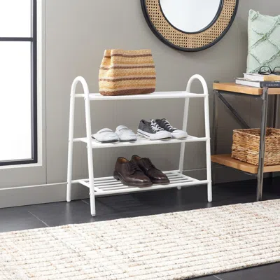 Safavieh Mira Storage Shoe Rack In White