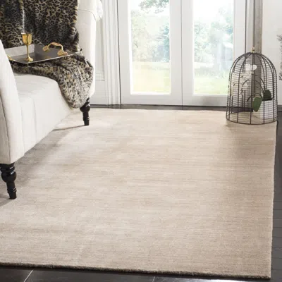 Safavieh Mirage Hand Made Area Rug, Beige Solid / Tonal Style Non-shedding In Neutral