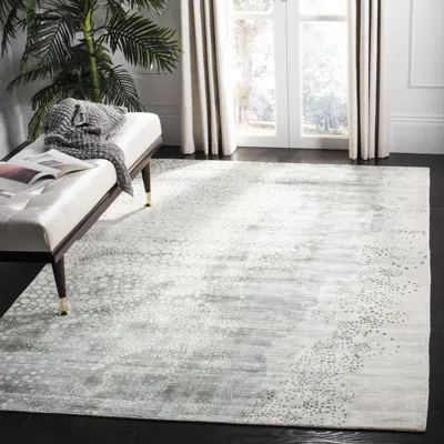 Safavieh Mirage Hand Made Area Rug, Blue Contemporary Style Non-shedding In Neutral