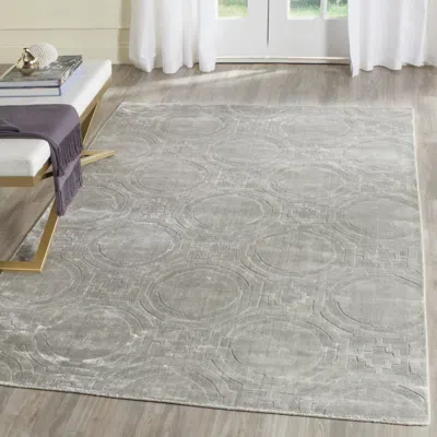 Safavieh Mirage Hand Made Area Rug, Blue Contemporary Style Non-shedding In Gray