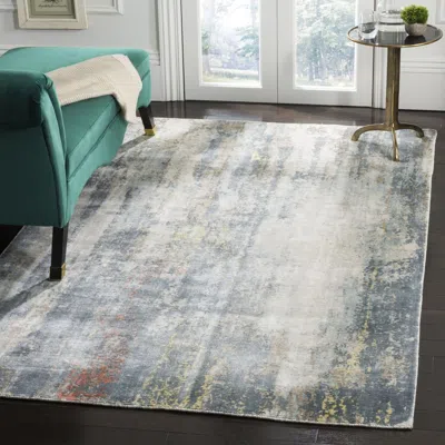 Safavieh Mirage Hand Made Area Rug, Blue / Grey Contemporary Style Non-shedding
