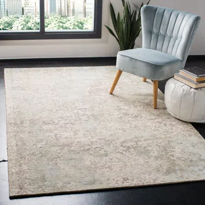Safavieh Mirage Hand Made Area Rug, Blue / Ivory Contemporary Style Non-shedding In Neutral