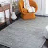 Safavieh Mirage Hand Made Area Rug, Blue Solid / Tonal Style Non-shedding In Gray