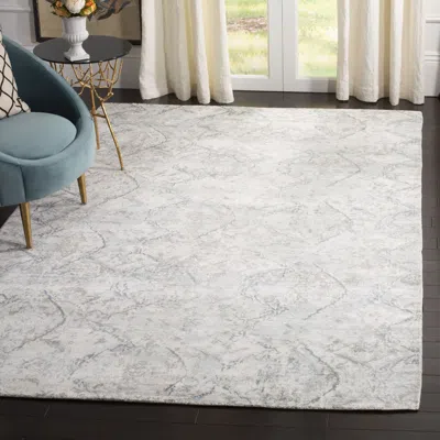 Safavieh Mirage Hand Made Area Rug, Blue Transitional Style Non-shedding In Gray