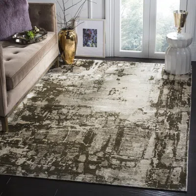 Safavieh Mirage Hand Made Area Rug, Brown / Silver Contemporary Style Non-shedding
