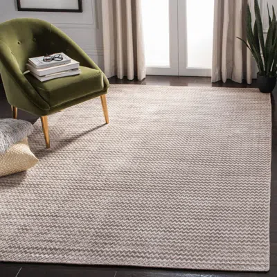 Safavieh Mirage Hand Made Area Rug, Graphite Contemporary Style Non-shedding In Neutral