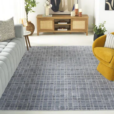 Safavieh Mirage Hand Made Area Rug, Grey / Blue Contemporary Style Non-shedding In Gray
