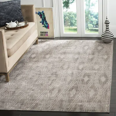 Safavieh Mirage Hand Made Area Rug, Grey Contemporary Style Non-shedding In Gray