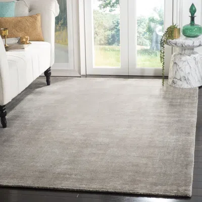 Safavieh Mirage Hand Made Area Rug, Grey Solid / Tonal Style Non-shedding In Gray
