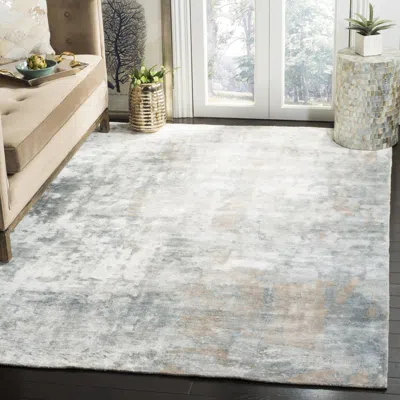 Safavieh Mirage Hand Made Area Rug, Ivory / Grey Contemporary Style Non-shedding In Gray
