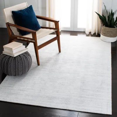 Safavieh Mirage Hand Made Area Rug, Ivory / Silver Solid / Tonal Style Non-shedding In White