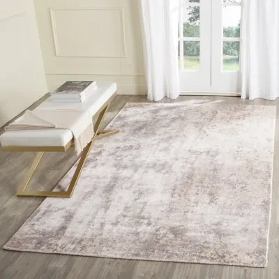Safavieh Mirage Hand Made Area Rug, Pink Contemporary Style Non-shedding In Neutral