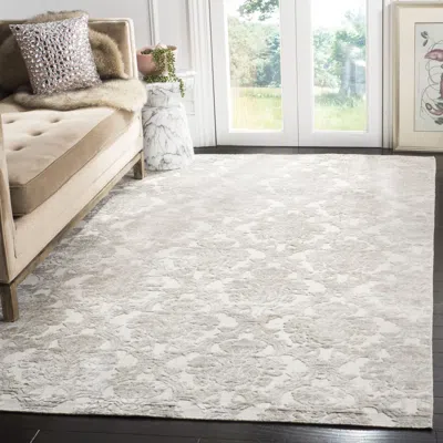 Safavieh Mirage Hand Made Area Rug, Silver Traditional Style Non-shedding In Neutral
