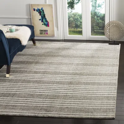 Safavieh Mirage Hand Made Area Rug, Slate Contemporary Style Non-shedding In Gray