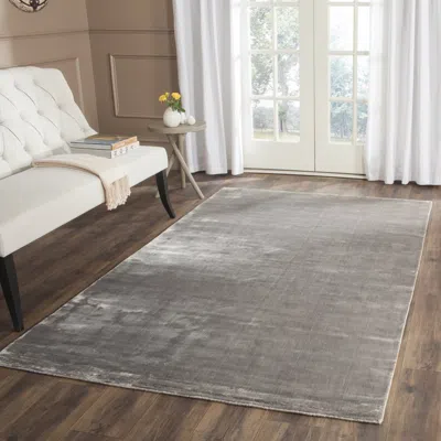 Safavieh Mirage Hand Made Area Rug, Steel Solid / Tonal Style Non-shedding In Gray