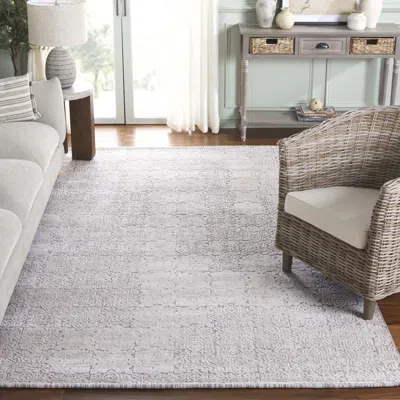Safavieh Mirage Hand Made Area Rug, Stone Transitional Style Non-shedding In Gray