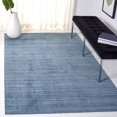 Safavieh Mirage Hand Made Area Rug, Teal / Blue Solid / Tonal Style Non-shedding