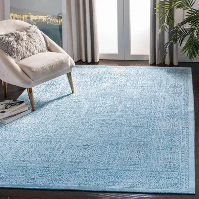 Safavieh Mirage Hand Made Area Rug, Turquoise Traditional Style Non-shedding In Blue
