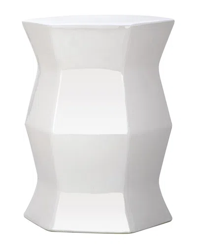 Safavieh Modern Hexagon Garden Stool In White