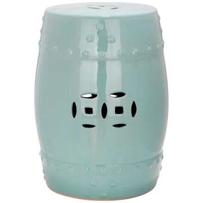Safavieh Modern Ming Aqua Chinese Garden Stool
