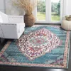 Safavieh Monaco Machine Made Area Rug, Blue / Multi Traditional Style Easy Care In Multi