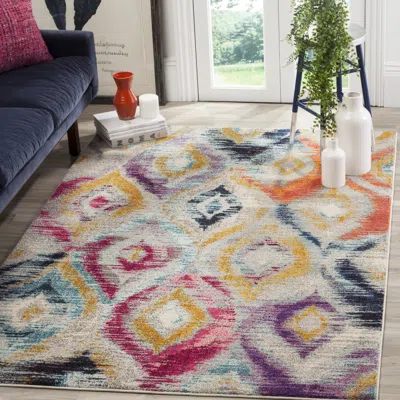 Safavieh Monaco Machine Made Area Rug, Multi Bohemian Style Easy Care