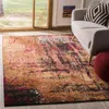 Safavieh Monaco Machine Made Area Rug, Multi Contemporary Style Easy Care In Brown