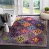 Safavieh Monaco Machine Made Area Rug, Purple / Multi Bohemian Style Easy Care In Multi