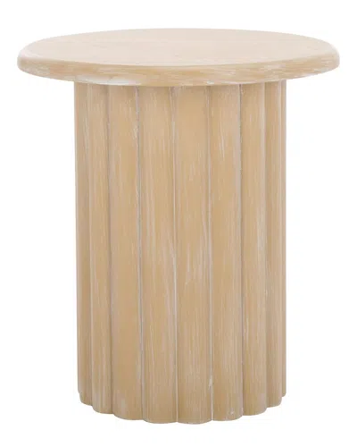 Safavieh Monka Round End Table In Brown