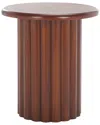 Safavieh Monka Round End Table In Brown