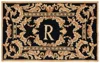 Safavieh Monogram Hand Made Area Rug, Black Traditional Style Non-shedding In Multi