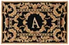 Safavieh Monogram Hand Made Area Rug, Black Traditional Style Non-shedding In Gold