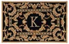 Safavieh Monogram Hand Made Area Rug, Black Traditional Style Non-shedding In Brown