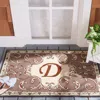 Safavieh Monogram Hand Made Area Rug, Mocha Traditional Style Non-shedding In Gray