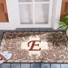 Safavieh Monogram Hand Made Area Rug, Mocha Traditional Style Non-shedding In Blue